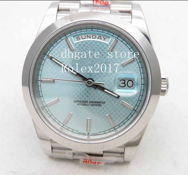 gift box gmf men's 40mm daydate white gold style light blue dial sapphire 904l automatic movement dive with sport sapphire watch, Slivery;brown
gift box gmf men's 40mm daydate white gold style light blue dial sapphire 904l automatic movement dive with sport sapphire watch, Slivery;brown