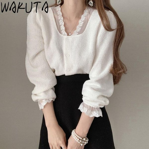wakuta ladies elegant blouses and shirts puff long sleeve patchwork v neck shirt korean style vintage lace womens clothing white
wakuta ladies elegant blouses and shirts puff long sleeve patchwork v neck shirt korean style vintage lace womens clothing white