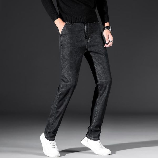 men's jeans autumn and winter casual business straight stretch denim trousers large size 40 42, Blue
men's jeans autumn and winter casual business straight stretch denim trousers large size 40 42, Blue