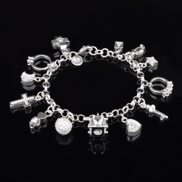 fashion key cross thirteen pendants bangles bracelet for women inlay cz silvery color cuff jewelry girls gift dropshipping, Golden;silver
fashion key cross thirteen pendants bangles bracelet for women inlay cz silvery color cuff jewelry girls gift dropshipping, Golden;silver