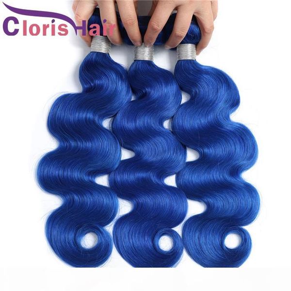 colorful products pure blue body wave bundles 100% human hair brazilian virgin colored weaves 3 piece shiny blue wavy hair extensions deals, Black
colorful products pure blue body wave bundles 100% human hair brazilian virgin colored weaves 3 piece shiny blue wavy hair extensions deals, Black