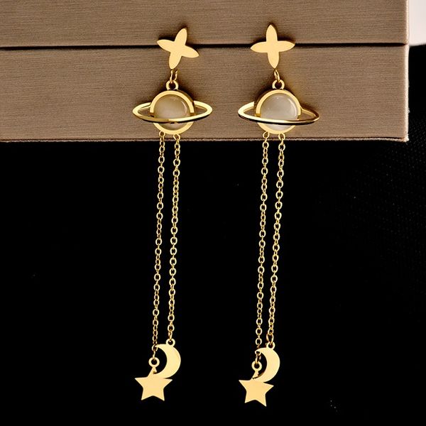 fashion designer titanium stainless steel lovely cute universe moon star tassel long drop stud earrings for women girls students, Golden;silver
fashion designer titanium stainless steel lovely cute universe moon star tassel long drop stud earrings for women girls students, Golden;silver