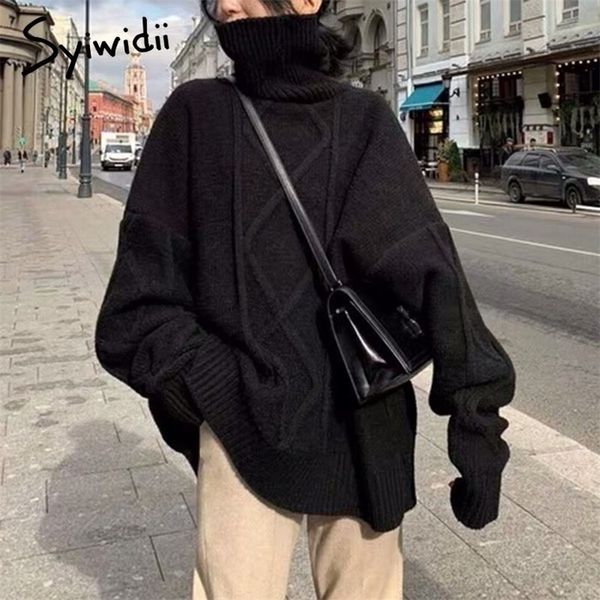 syiwidii turtleneck sweater women plus size korean pullover harajuku oversized long sweater sweaters fashion winter new 201128, White;black
syiwidii turtleneck sweater women plus size korean pullover harajuku oversized long sweater sweaters fashion winter new 201128, White;black