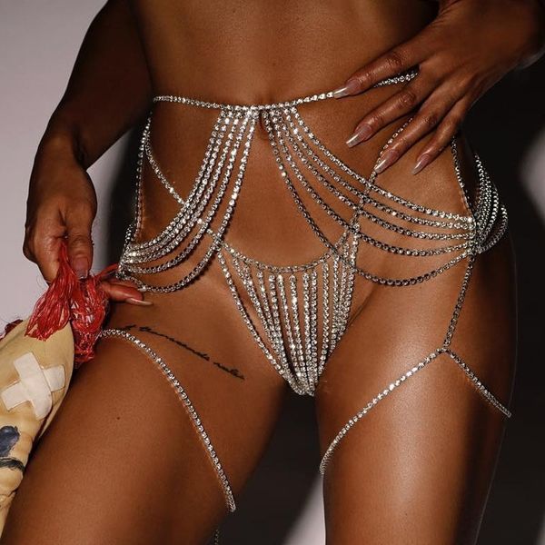 rhinestone harness underwear belly waist body chain belt bikini thong for women luxury crystal thigh chain body jewelry t200508, Silver
rhinestone harness underwear belly waist body chain belt bikini thong for women luxury crystal thigh chain body jewelry t200508, Silver