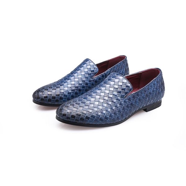 2020 british-style males silent genuine leather crocodile weave toe wedding oxford moccasins shoes sxev, Black