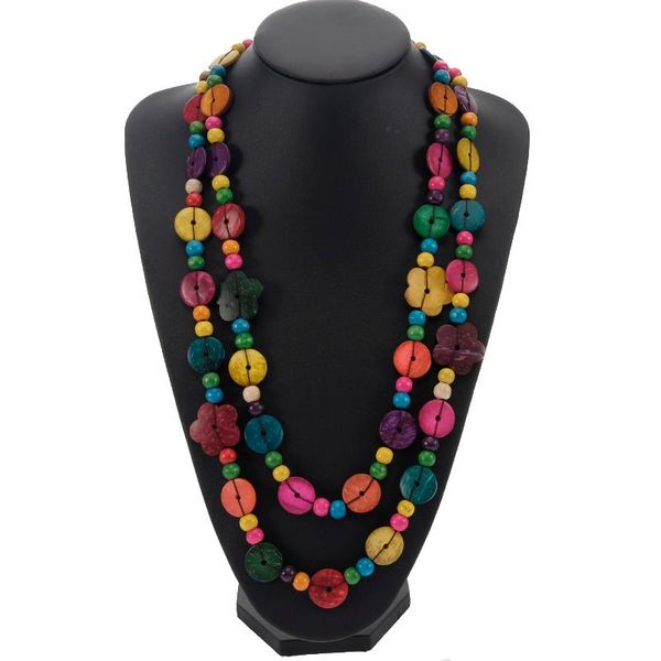 bohemia multilayers coloful wood beads coconut shell flower statement necklaces women handmade long necklace new maxi jewelry, Silver
bohemia multilayers coloful wood beads coconut shell flower statement necklaces women handmade long necklace new maxi jewelry, Silver