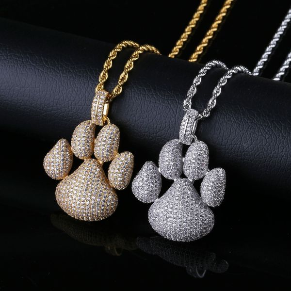 rillz iced out cute pets dogs footprints paw chain pendant necklace necklaces & pendants men women hip hop jewelry giftsq0115, Golden;silver
rillz iced out cute pets dogs footprints paw chain pendant necklace necklaces & pendants men women hip hop jewelry giftsq0115, Golden;silver