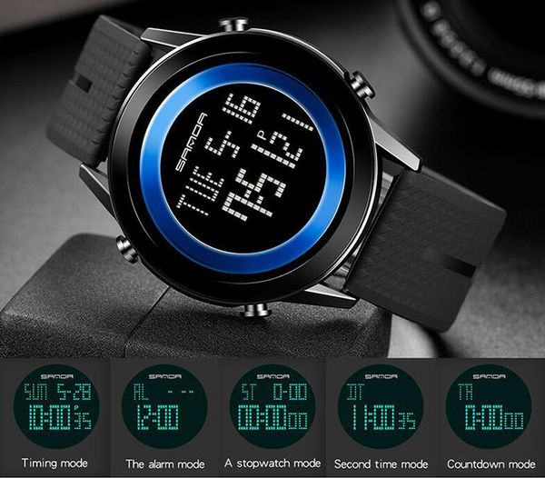 new sanda student electronic watch simple personality luminous led watch multifunctional outdoor sports waterproof, Silver
new sanda student electronic watch simple personality luminous led watch multifunctional outdoor sports waterproof, Silver