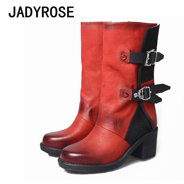 women red leather motorcycle boots double buckle high heels winter knight martin boot shoes woman rubber designer ladies boots, Black
women red leather motorcycle boots double buckle high heels winter knight martin boot shoes woman rubber designer ladies boots, Black