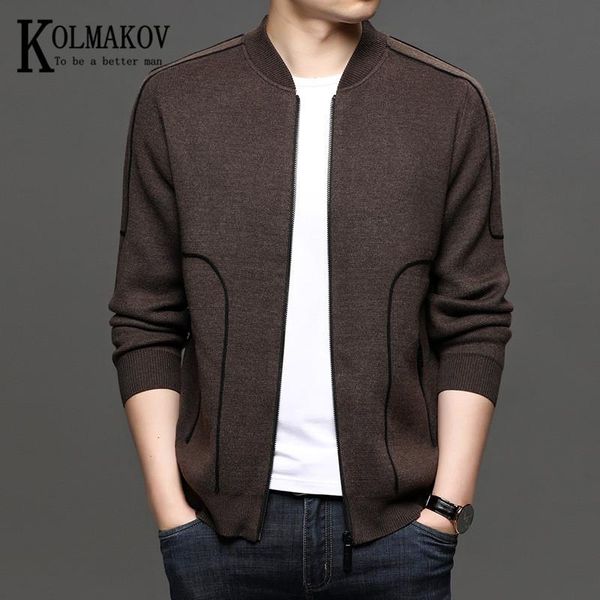 kolmakov men's new autumn winter cardigan youth wool zip-up jacket knit men's coat solid color thickened and loose, White;black
kolmakov men's new autumn winter cardigan youth wool zip-up jacket knit men's coat solid color thickened and loose, White;black