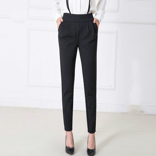 women's pants & capris casual women's harem spring summer fashion office lady ankle-length trousers female high elastic work wear, Black;white
women's pants & capris casual women's harem spring summer fashion office lady ankle-length trousers female high elastic work wear, Black;white