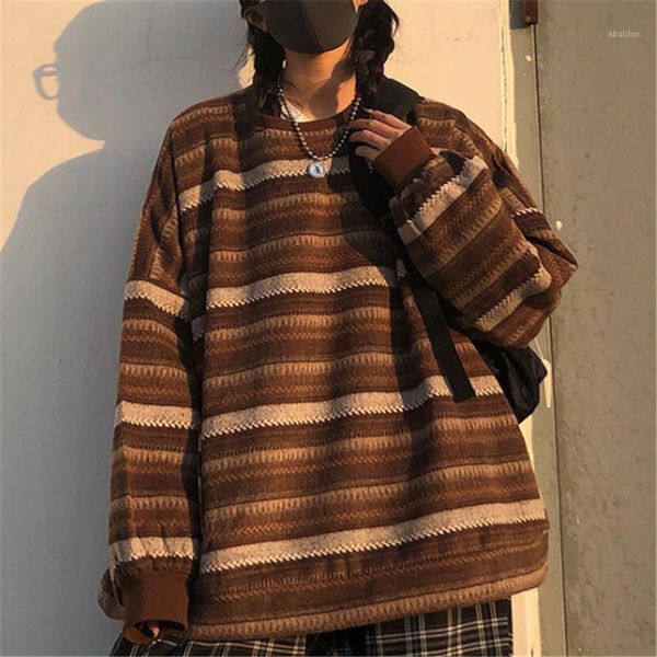 women's sweaters pullovers women striped knit sweater hip hop winter casual loose female jumpers1, White;black
women's sweaters pullovers women striped knit sweater hip hop winter casual loose female jumpers1, White;black