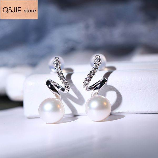 qsjie swa new pearl ear nails pearl earrings charming fashion jewelry, Golden;silver
qsjie swa new pearl ear nails pearl earrings charming fashion jewelry, Golden;silver