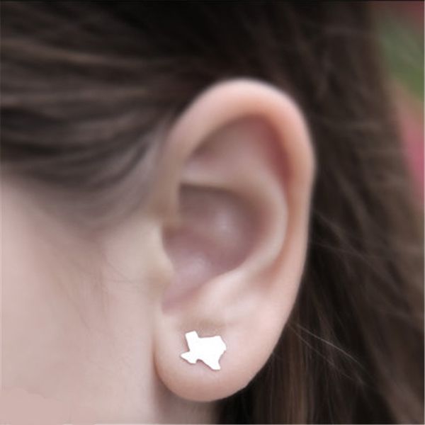 popular in europe and the united states, map earrings united states texas map gifts for friends, Golden;silver
popular in europe and the united states, map earrings united states texas map gifts for friends, Golden;silver