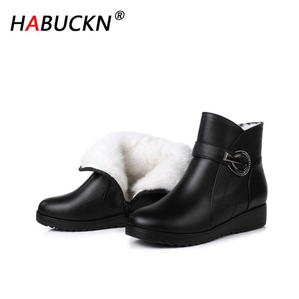 habuckn 2020 new fashion snow boots ladies flat boots ladies classic non-slip ankle genuin wool warm winter, Black
habuckn 2020 new fashion snow boots ladies flat boots ladies classic non-slip ankle genuin wool warm winter, Black