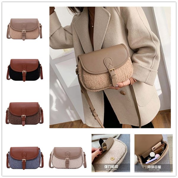 luxurys lamb wool women vintage handbags pu lamb plush crossbody bag designers patchwork square shoulder bags fashion ladies gifts ly11104, Black
luxurys lamb wool women vintage handbags pu lamb plush crossbody bag designers patchwork square shoulder bags fashion ladies gifts ly11104, Black