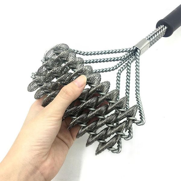 .stainless steel barbecue grill cleaner brush three wire spring with handle durable non-stick cleaning brush bbq tools lin22751
.stainless steel barbecue grill cleaner brush three wire spring with handle durable non-stick cleaning brush bbq tools lin22751