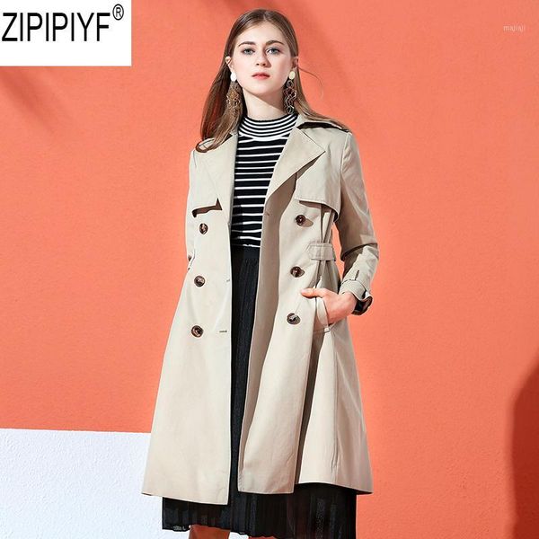 women's trench coats double breasted mid-long coat women 2021 autumn fashion turn down collar long sleeve windbreaker c21291, Tan;black
women's trench coats double breasted mid-long coat women 2021 autumn fashion turn down collar long sleeve windbreaker c21291, Tan;black
