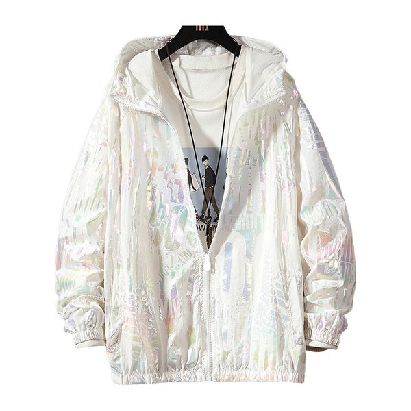 women basic jackets summer colorful reflective causal thin windbreaker women's hooded jackets coat zipper woman veste femme 201126, Black;brown
women basic jackets summer colorful reflective causal thin windbreaker women's hooded jackets coat zipper woman veste femme 201126, Black;brown