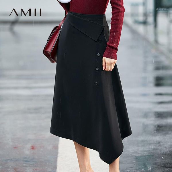 amii minimalism autumn fashion waist design aline women skirt causal irregular hem solid calf-length female skirt 120403141, Black
amii minimalism autumn fashion waist design aline women skirt causal irregular hem solid calf-length female skirt 120403141, Black