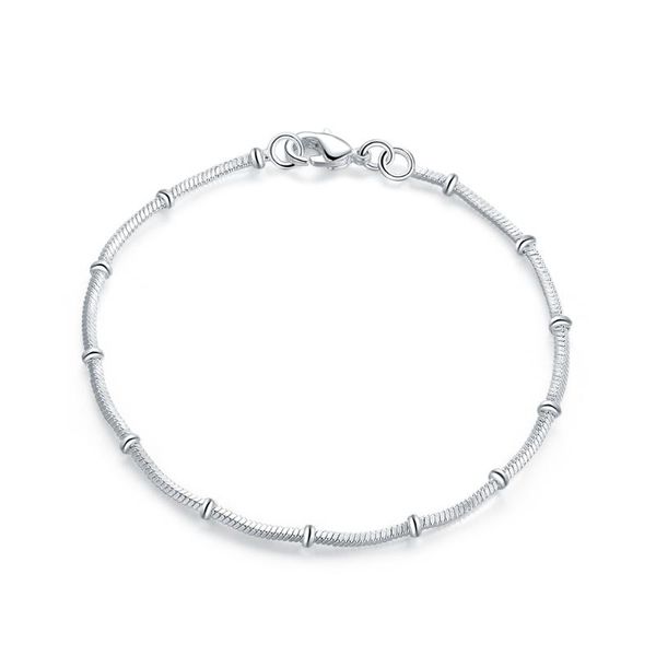 ladies fashion trend bracelet 925 silver lobster clasp bracelet simple women's jewelry wholesale, Black
ladies fashion trend bracelet 925 silver lobster clasp bracelet simple women's jewelry wholesale, Black