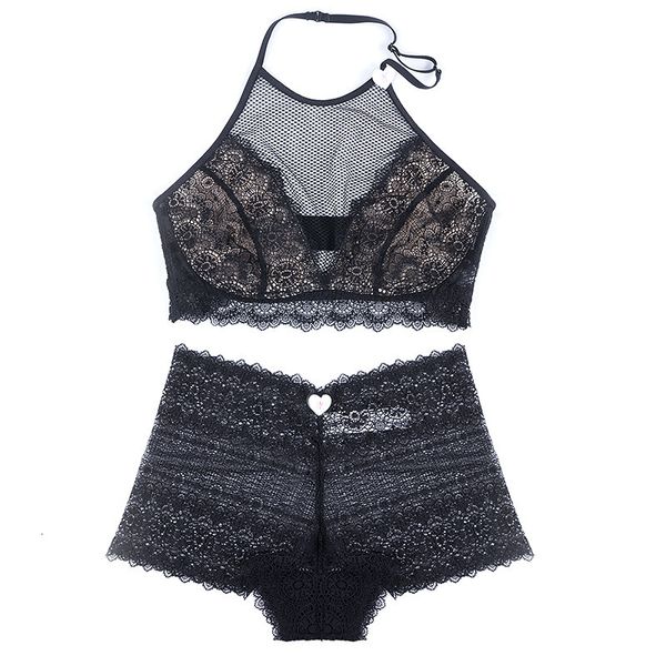 new and comfortable no steel ring lace french style hanging neck high waist bra suit women's underwear, Red;black
new and comfortable no steel ring lace french style hanging neck high waist bra suit women's underwear, Red;black