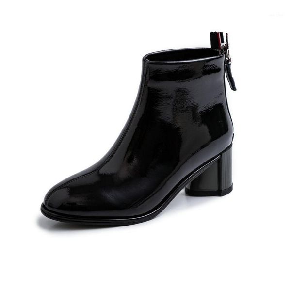 boots genuine 100% leather shoes women ankle autumn thick high heel female zip winter handmade boot black1, Black
boots genuine 100% leather shoes women ankle autumn thick high heel female zip winter handmade boot black1, Black