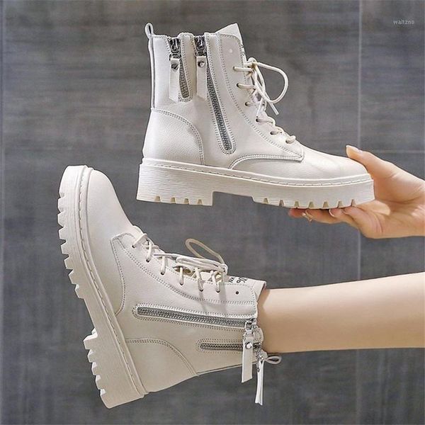 2020 women leather fashion women non-slip wear-resistant lace up side zipper boots autumn winter ankle boots1, Black
2020 women leather fashion women non-slip wear-resistant lace up side zipper boots autumn winter ankle boots1, Black