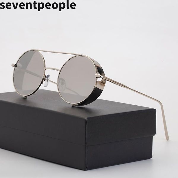 sunglasses 2021 fashion retro round steampunk men metal vintage oval sun glasses for women trendy punk side windproof eyeglasses, White;black
sunglasses 2021 fashion retro round steampunk men metal vintage oval sun glasses for women trendy punk side windproof eyeglasses, White;black
