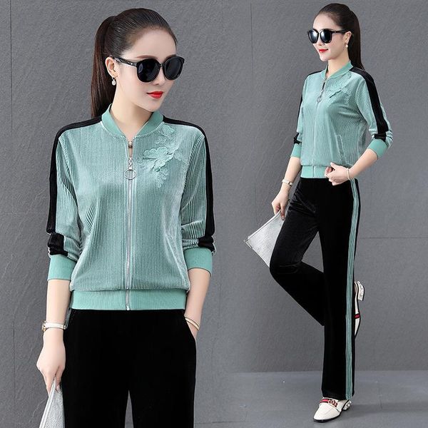 женщины tracksuit спортивная бархатная осень сыпучие куртки бег беговая outfit досуг спортивный набор спортивный костюм блуза + брюки, Black;blue
женщины tracksuit спортивная бархатная осень сыпучие куртки бег беговая outfit досуг спортивный набор спортивный костюм блуза + брюки, Black;blue