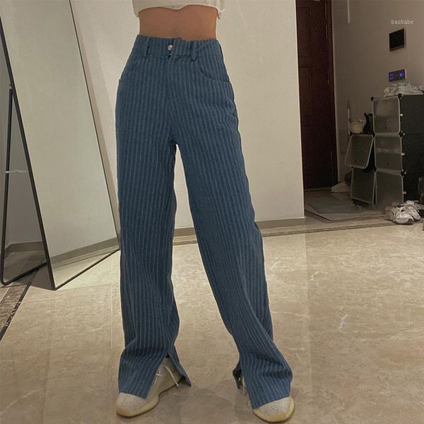 high waist loose straight long split simple stripe summer streetwear korean harem pant women fashion boyfriend harajuku trouser1, Black;white
high waist loose straight long split simple stripe summer streetwear korean harem pant women fashion boyfriend harajuku trouser1, Black;white