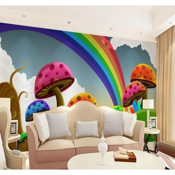wholesale- wallpaper the living room sofa tv background wallpaper cute rainbow mushroom cartoon children's 3d wall paper mural rainbow 
wholesale- wallpaper the living room sofa tv background wallpaper cute rainbow mushroom cartoon children's 3d wall paper mural rainbow