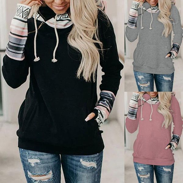 2021 fall/winter european american fashion women's printed stitching thickened all-match street hooded sweatshirt, Black
2021 fall/winter european american fashion women's printed stitching thickened all-match street hooded sweatshirt, Black