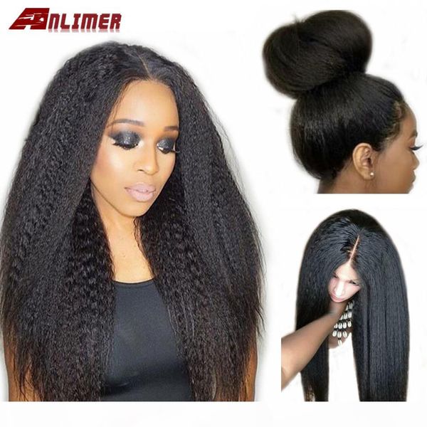 anlimer kinky straight wig glueless brazilian 150% lace front human hair wigs for black women pre plucked 13x4 remy yaki wig
anlimer kinky straight wig glueless brazilian 150% lace front human hair wigs for black women pre plucked 13x4 remy yaki wig