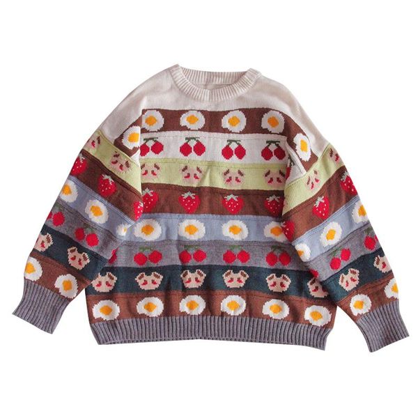 winter cute bear women knitted sweater harajuku kawaii strawberry cashmere jumper girls korean christmas vintage wool pullover, White;black
winter cute bear women knitted sweater harajuku kawaii strawberry cashmere jumper girls korean christmas vintage wool pullover, White;black