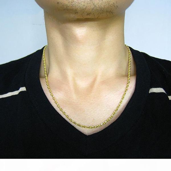 fine au750 real 18k yellow gold chain women men stud link necklace 24inch, Silver
fine au750 real 18k yellow gold chain women men stud link necklace 24inch, Silver