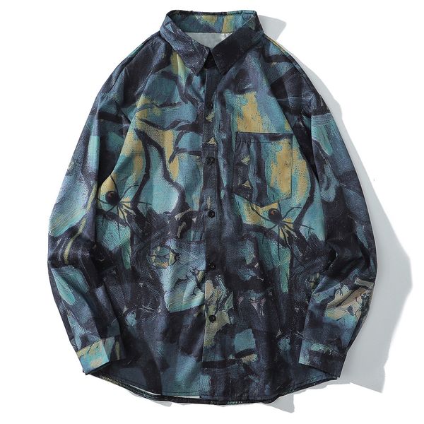2021 new hip hop graffiti spider butterfly long sleeve men harajuku streetwear hawaiian beach shirts cotton oversized holiday shirt kujs, White
2021 new hip hop graffiti spider butterfly long sleeve men harajuku streetwear hawaiian beach shirts cotton oversized holiday shirt kujs, White