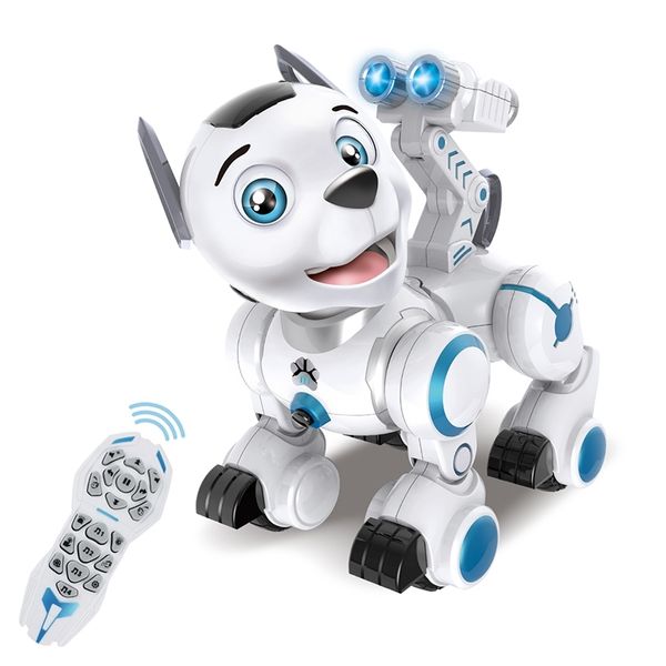 Remote Control Robot Dog Rc Interactive Intelligent Walking Dancing Robot Puppy Toys Electronic Pet With Light & Sound For Kids Y200413