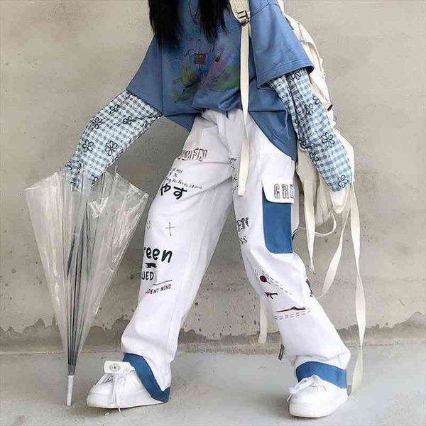 white cargo pants streetwear women oversize wide leg dungarees techwear straight high waist trousers korean fashion, Black;white
white cargo pants streetwear women oversize wide leg dungarees techwear straight high waist trousers korean fashion, Black;white