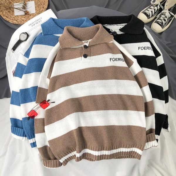 sweater men autumn lapel button design knit sweater striped embroidered letters winter knitted bottoming shirt male clothes coat, White;black
sweater men autumn lapel button design knit sweater striped embroidered letters winter knitted bottoming shirt male clothes coat, White;black