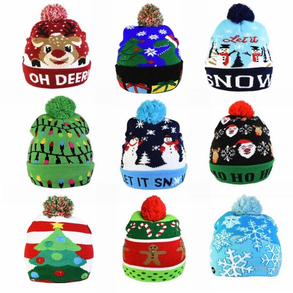 christmas hats beanie sweater led light knit hat christmas decorations natal elk hat light up knitted cap gift for kids 2021
christmas hats beanie sweater led light knit hat christmas decorations natal elk hat light up knitted cap gift for kids 2021