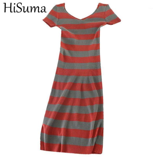 hisuma summer v-neck a-line women ruffles basic striped knitted shirt elegant lady long bodycon elastic slim blouse 1, White
hisuma summer v-neck a-line women ruffles basic striped knitted shirt elegant lady long bodycon elastic slim blouse 1, White