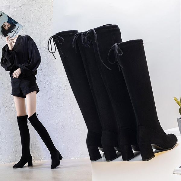 elastic over-the-knee boots women's slim-fit fashion boots all-match women's thigh, Black
elastic over-the-knee boots women's slim-fit fashion boots all-match women's thigh, Black
