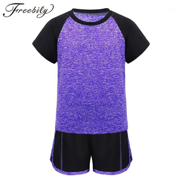 running sets kids clothes set boys girls tracksuit outfit quick dry short sleeves t-shirt + shorts exercise fitness sports set1, Black;blue
running sets kids clothes set boys girls tracksuit outfit quick dry short sleeves t-shirt + shorts exercise fitness sports set1, Black;blue