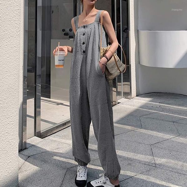 zanzea 2020 stylish summer overalls women's check jumpsuits casual suspender backless rompers female playsuits pants oversized 71, Black;white
zanzea 2020 stylish summer overalls women's check jumpsuits casual suspender backless rompers female playsuits pants oversized 71, Black;white