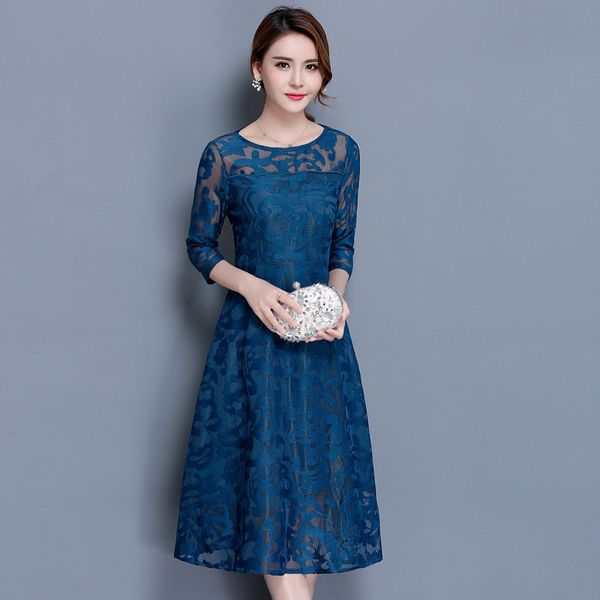 casual dresses 2021 autumn lace dress work slim fashion o-neck hollow out blue red women a-line vintage vestidos, Black;gray
casual dresses 2021 autumn lace dress work slim fashion o-neck hollow out blue red women a-line vintage vestidos, Black;gray