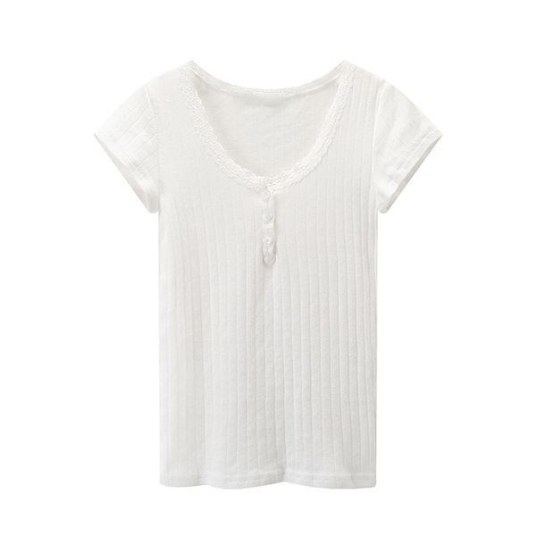 puwd y2k cute girl cotton hollow out lace t-shirt fashion ladies slim short sleeve button summer o neck tees 220312, White
puwd y2k cute girl cotton hollow out lace t-shirt fashion ladies slim short sleeve button summer o neck tees 220312, White
