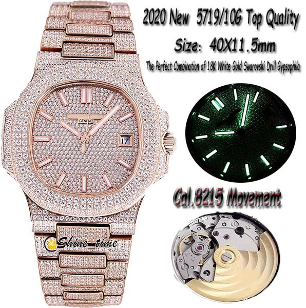 5719/10g-010 18k rose gold fully paved with diamonds inlay case cal.8215 automatic mens watch version luminous watches, Slivery;brown
5719/10g-010 18k rose gold fully paved with diamonds inlay case cal.8215 automatic mens watch version luminous watches, Slivery;brown