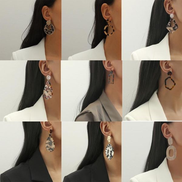 Bohemia Leopard Big Round Acrylic Pendant Earrings For Women Fashion Earrings Resin Leopard Party Jewelry Gift, Silver
Bohemia Leopard Big Round Acrylic Pendant Earrings For Women Fashion Earrings Resin Leopard Party Jewelry Gift, Silver