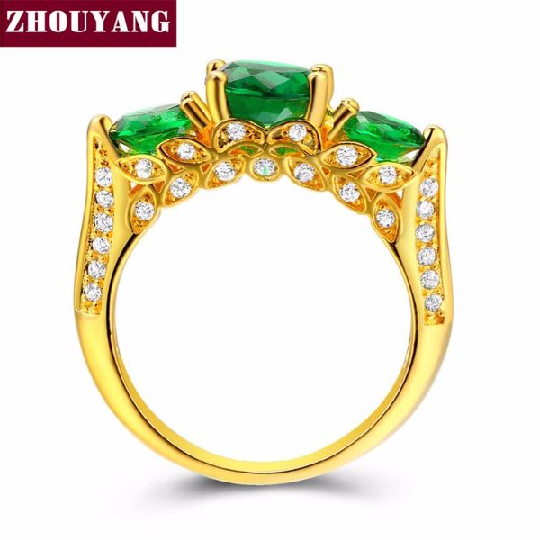 cluster rings zhouyang created green crystal ring gold-color elegant jewelry cubic zirconia austrian full size zyr625, Golden;silver
cluster rings zhouyang created green crystal ring gold-color elegant jewelry cubic zirconia austrian full size zyr625, Golden;silver